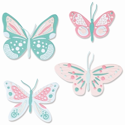 Patterned Butterflies, Stanze - Sizzix