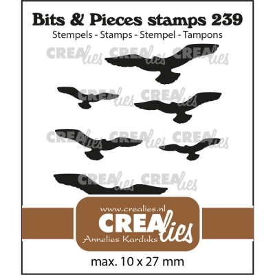 Bits & Pieces Flying Birds, Clearstamp - Crealies