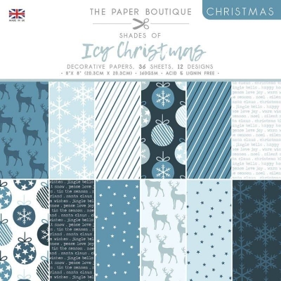 Icy Christmas Decorative Paperpad 8x8 - The Paper Boutique