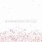 Preview: Zarte Blütenwiese rot-rosa, Designpapier - Alexandra Renke