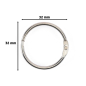Preview: Buchbinderinge 3,2 cm, Silber - Vaessen