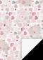 Preview: Big Hearts Bordeaux A4, Designpapier - Heyda