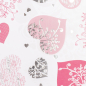 Preview: Big Hearts Bordeaux A4, Designpapier - Heyda