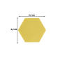 Preview: Magnetic Anywhere Stanzer Sechseck 2,5 x 2,2cm - Vaessen