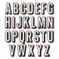Preview: Alphanumeric Shadow Upper, Stanze - Sizzix