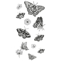 Preview: Butterflies, Clearstamp - Sizzix