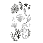 Preview: Ocean Elements, Clearstamp - Sizzix