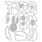 Preview: Bunny Bits & Blooms #2, Stanze - Sizzix