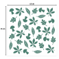 Preview: Leaves, Schablone - Vaessen Creative