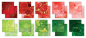 Preview: Ink Drops Festive, 6x6 Paper Pad - Craft Consortium