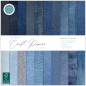 Preview: Denim Textures 12x12 Paper Pad - Craft Consortium