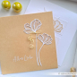 Preview: Lineart Fächerblume Set, Stanze - Alexandra Renke