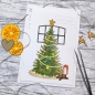 Preview: Weihnachtsbaum & Teppich, Stanze - Gummiapan