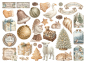Preview: White Christmas, Die-Cuts - Stamperia