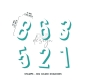 Preview: Numbers Gilmo Big Shadow, Clearstamp - DLS Design