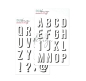 Preview: Alphabet Gilmo Big Shadow, Clearstamp - DLS Design