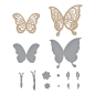 Preview: Glimmer Edge Butterflies, Hot Foil Plate - Spellbinders