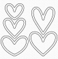 Preview: Lots Of Hearts Outlines, Stanze - My Favorite Things