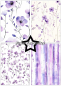 Preview: Purple Floral A5 Paperpack - Paper Favourites