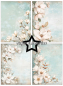 Preview: Dusty Blue Magnolia A6 Paperpack - Paper Favourites