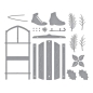 Preview: Winter Welcome Sled, Stanze - Spellbinders