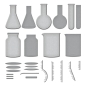 Preview: Laboratory Glassware, Stanze - Spellbinders