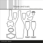 Preview: Champagne Bottle, Stanze - Simple and Basic