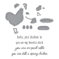 Preview: Spring Chicken, Stempel - und Stanzenset - Spellbinders