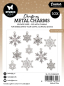 Preview: Metal Charms Christmas, Vintage Silver Snowflakes - Studiolight
