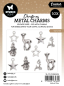 Preview: Metal Charms Christmas, Vintage Silver Elements - Studiolight