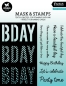 Preview: BDAY Sentiments, Schablone & Stempel - Studiolight