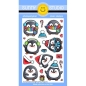 Preview: Roly Poly Penguins, Clearstamp - Sunny Studio Stamps