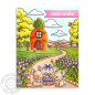Preview: Tulip Path Background, Clearstamp - Sunny Studio Stamps