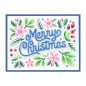 Preview: Layered Merry Christmas Foliage, Schablone - Spellbinders