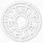 Preview: Maze Shapes, White - My Favorite Things