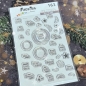 Preview: Kreise & Sterne, Stempel - Farbton Papier