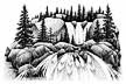 Cascading Falls, Stempel - Stampscapes