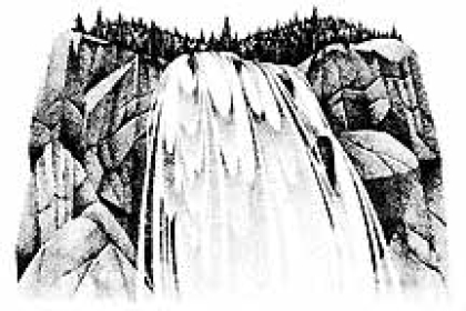 Gushing Falls, Stempel - Stampscapes
