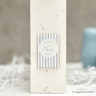 Preview: Herzchen Hellblau, Designpapier - Alexandra Renke