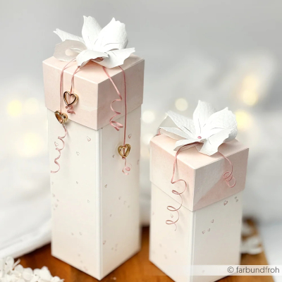 Preview: Herzchen Rosa, Designpapier - Alexandra Renke