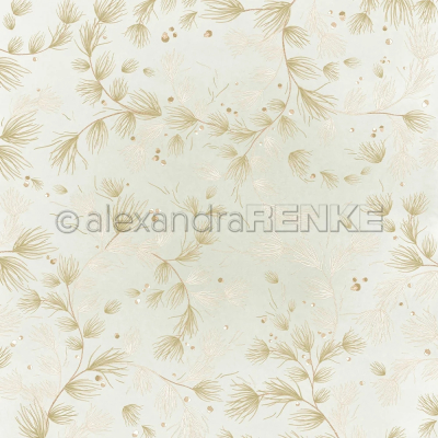 Nadelwirbel auf Salbei, Designpapier - Alexandra Renke