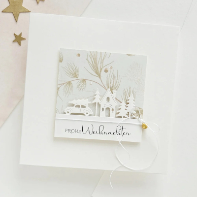 Preview: Nadelwirbel auf Salbei, Designpapier - Alexandra Renke