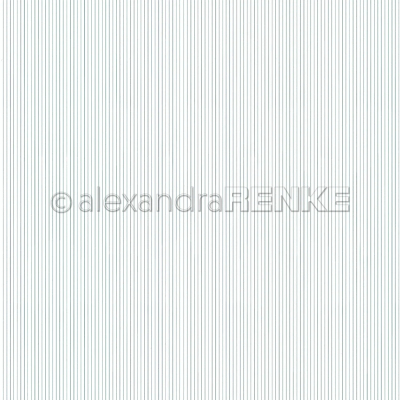 Zarte Streifen Elegant Blau, Designpapier - Alexandra Renke