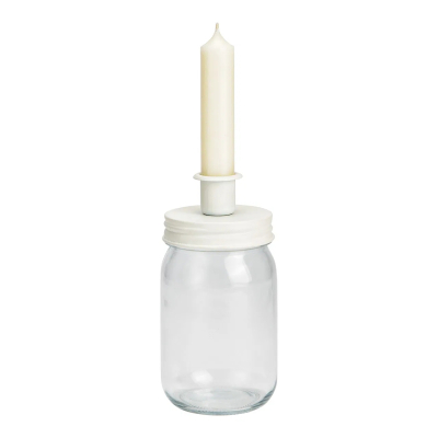 Kerzenhalter aus Glas/Metall