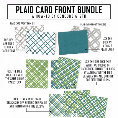 Plaid Card Front Thick, Stanze - Concord & 9th