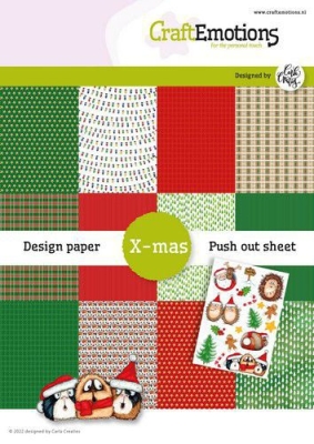 Paper Pad X-mas Hedgy & Guinea Pig - CraftEmotions