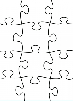 Puzzle, Prägeschablone - Darice