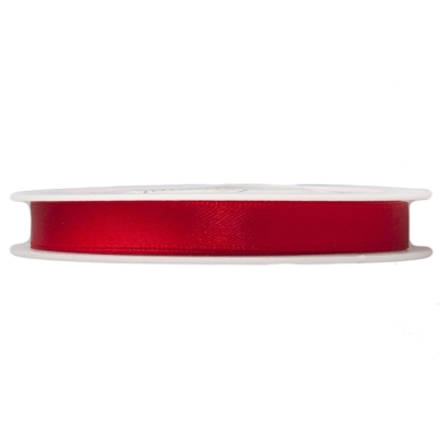 Doppelsatinband 10mm, Rot