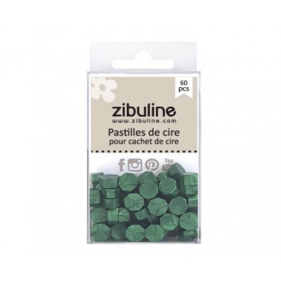 Wax Beads, Smaragdgrün Perlmutt - Zibuline