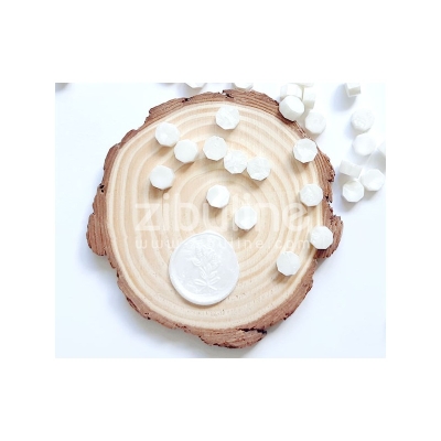 Wax Beads, Weiss Perlmutt - Zibuline